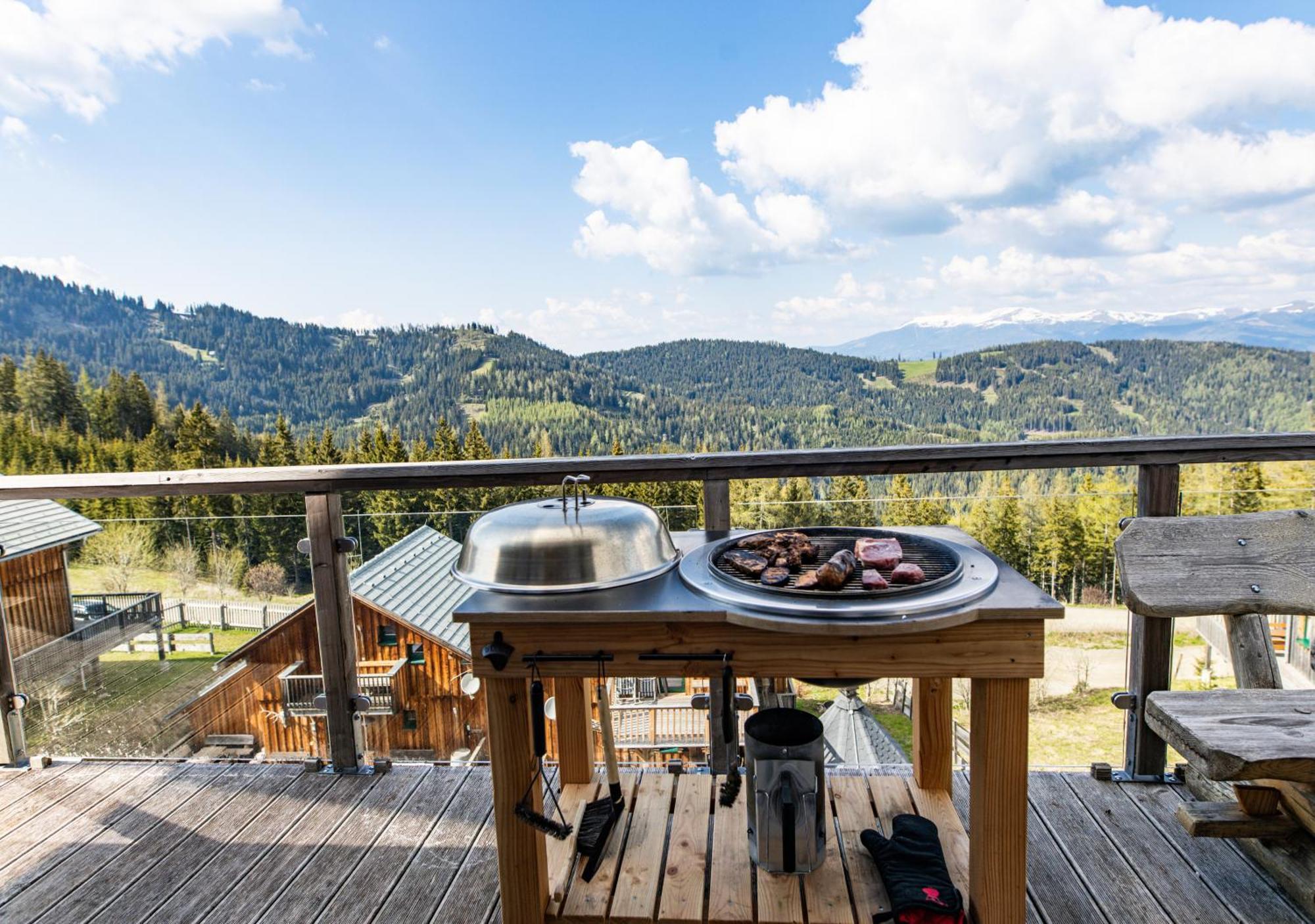 1A Chalet "Wolke" Wandern, Grillen, Wellness Im Traumhaus Wolfsberg Exterior photo
